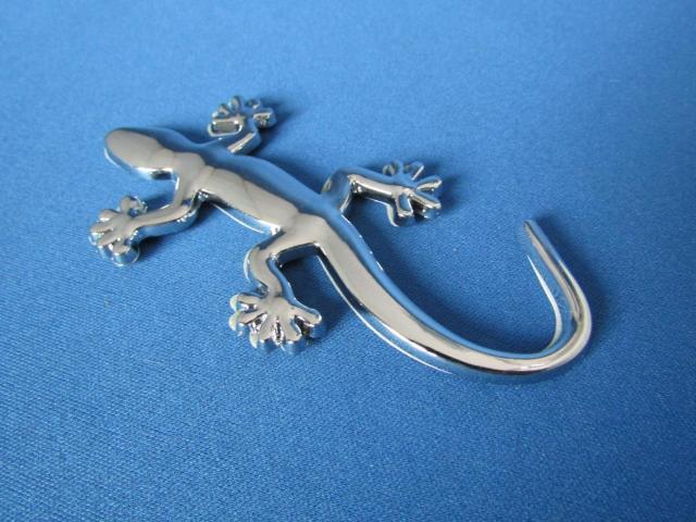 ●Gecko ゲッコー/守宮/ヤモリ!クロームメッキ仕様 ABS製 軽量タイプ エンブレム新品 < 自動車/バイク ●Gecko ゲッコー/守宮/ヤモリ!クロームメッキ仕様 ABS製 軽量タイプ エンブレム新品 < 自動車/バイク
