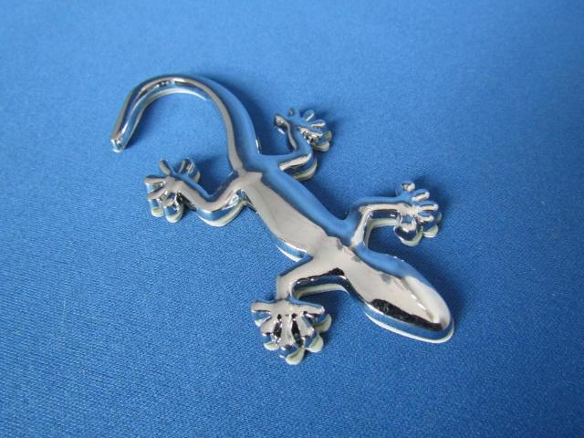 ●Gecko ゲッコー/守宮/ヤモリ!クロームメッキ仕様 ABS製 軽量タイプ エンブレム新品 < 自動車/バイク ●Gecko ゲッコー/守宮/ヤモリ!クロームメッキ仕様 ABS製 軽量タイプ エンブレム新品 < 自動車/バイク