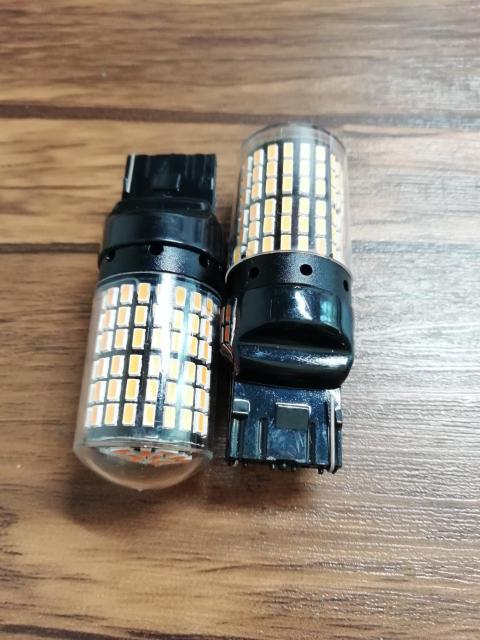 ポン付!ハイフラ内蔵ウインカー■T20.T20ピンチ部違い兼用 LED 144発 爆光チップ搭載 2個 アンバー 12v < 自動車/バイク ポン付!ハイフラ内蔵ウインカー■T20.T20ピンチ部違い兼用 LED 144発 爆光チップ搭載 2個 アンバー 12v < 自動車/バイク