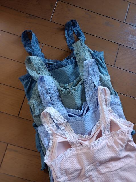 AUNIQLO.レースリブ素材カップ付きキャミソール★ブラキャミ.ラベンダー★素敵★送料無料★ < 女性ファッション  AUNIQLO.レースリブ素材カップ付きキャミソール★ブラキャミ.ラベンダー★素敵★送料無料★ < 女性ファッションの