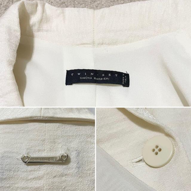 ツインセットTWIN-SET テーラードジャケット白#XS < 女性ファッション  ツインセットTWIN-SET テーラードジャケット白#XS < 女性ファッションの