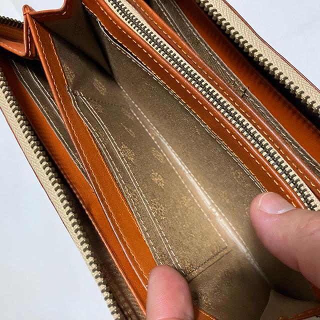 【DAKOTA / ダコタ】 レザー / ラウンドファスナー 長財布 / 茶 本革 < ブランド  【DAKOTA / ダコタ】 レザー / ラウンドファスナー 長財布 / 茶 本革 < ブランドの