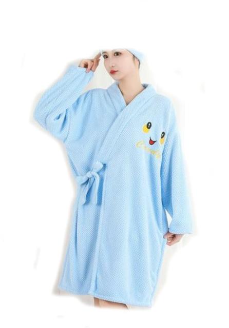 レディース バスローブ タオル バスタオル 速乾性 長袖 厚手 水色 < 女性ファッション  レディース バスローブ タオル バスタオル 速乾性 長袖 厚手 水色  < 女性ファッションの