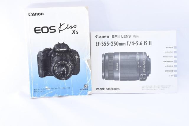 Canon EOS Kiss X5 戵 EF-S55-250mm    Ɠd/AV 