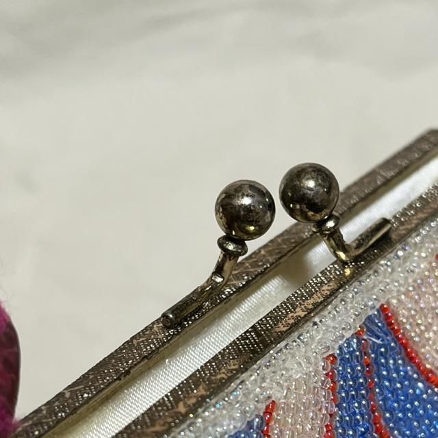 【希少】 ヴィンテージ ビーズ コインケース がま口 総ビーズ アンティーク 昭和レトロ マルチカラー < 女性ファッション 【希少】 ヴィンテージ ビーズ コインケース がま口 総ビーズ アンティーク 昭和レトロ マルチカラー < 女性ファッションの