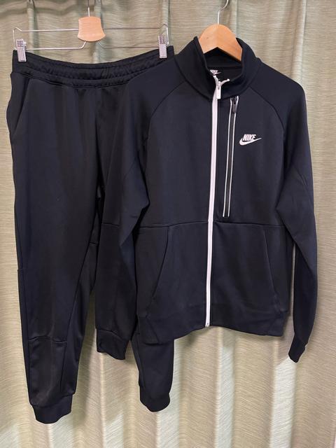 NIKE ナイキ ジャージ上下セット メンズ 上M 下L ブラック トラック