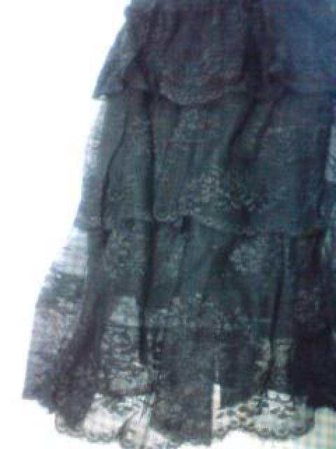 人気レース段々 ジレ 重ね着用 ブラック アゲハ新品 激安 < 女性ファッション  人気レース段々 ジレ 重ね着用 ブラック アゲハ新品 激安 < 女性ファッションの