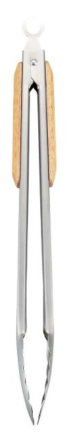 アウトドア BBQ トング ウッドグリップ ステンレス ストッパー付 < インテリア/ライフ  アウトドア BBQ トング ウッドグリップ ステンレス ストッパー付 < インテリア/ライフの