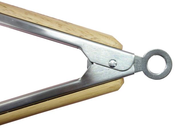 アウトドア BBQ トング ウッドグリップ ステンレス ストッパー付 < インテリア/ライフ  アウトドア BBQ トング ウッドグリップ ステンレス ストッパー付 < インテリア/ライフの