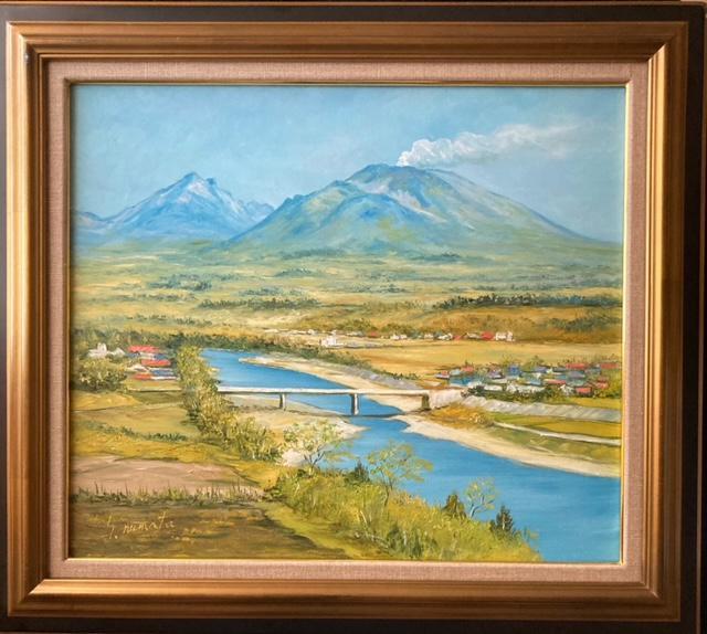 絵画 油彩 沼田信介 『浅間山』 真作保証 原画 < ホビー 絵画 油彩 沼田信介 『浅間山』 真作保証 原画 < ホビーの