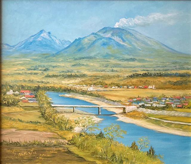 絵画 油彩 沼田信介 『浅間山』 真作保証 原画 < ホビー 絵画 油彩 沼田信介 『浅間山』 真作保証 原画 < ホビーの