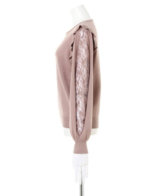 新品☆イング*肩フリル袖割れレースニット < ブランド  新品☆イング*肩フリル袖割れレースニット < ブランドの