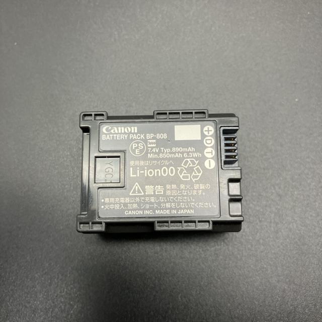 即決 Canon キヤノン バッテリーパック BP-808 < PC本体/周辺機器  即決 Canon キヤノン バッテリーパック BP-808 < PC本体/周辺機器の