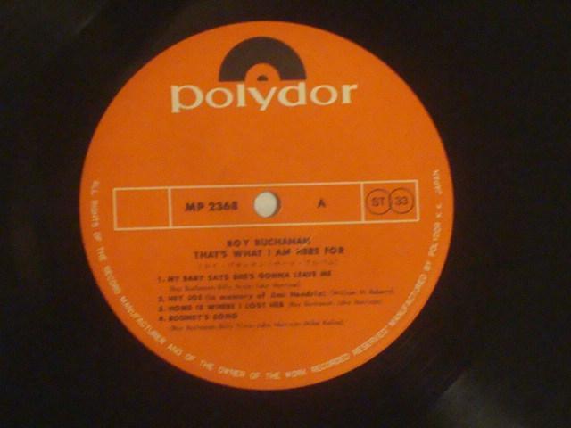 ザッツ・ホワット・アイ・アム・ヒア・フォー / ロイ・ブキャナン 帯付LP サード・アルバム < CD/DVD/ビデオ  ザッツ・ホワット・アイ・アム・ヒア・フォー / ロイ・ブキャナン 帯付LP サード・アルバム < CD/DVD/ビデオの