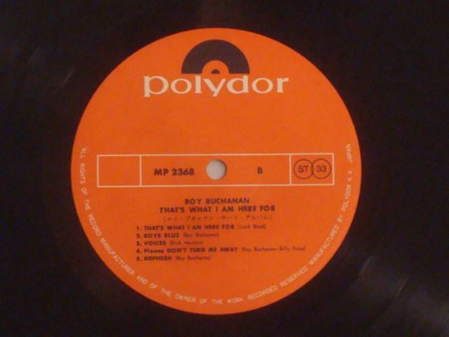 ザッツ・ホワット・アイ・アム・ヒア・フォー / ロイ・ブキャナン 帯付LP サード・アルバム < CD/DVD/ビデオ  ザッツ・ホワット・アイ・アム・ヒア・フォー / ロイ・ブキャナン 帯付LP サード・アルバム < CD/DVD/ビデオの