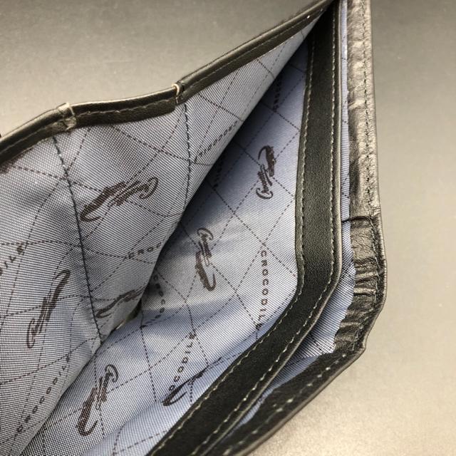 即決 CROCODILE クロコダイル 二つ折り財布 ブラック < ブランド 即決 CROCODILE クロコダイル 二つ折り財布 ブラック < ブランドの