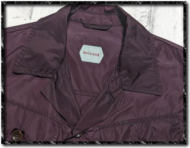 ドゥクラッセ ナイロンジャケット ワインレッド < 男性ファッション  ドゥクラッセ ナイロンジャケット ワインレッド < 男性ファッションの