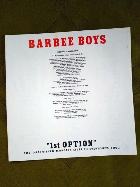 1st OPTION バービーボーイズLPレコード < CD/DVD/ビデオ  1st OPTION バービーボーイズLPレコード < CD/DVD/ビデオの