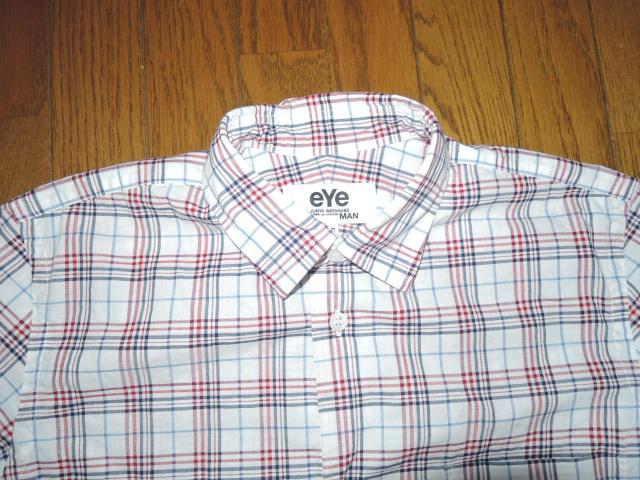 eYe JUNYA WATANABE COMME des GARCONS MAN ジュンヤワタナベ チェックシャツ XS 白赤系 < ブランド  eYe JUNYA WATANABE COMME des GARCONS MAN ジュンヤワタナベ チェックシャツ XS 白赤系 < ブランドの