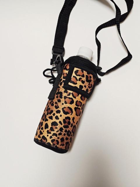 レオパード柄 ペットボトルカバー ショルダーヒモ付き 豹柄 ギャル < 女性ファッション レオパード柄 ペットボトルカバー ショルダーヒモ付き 豹柄 ギャル < 女性ファッションの