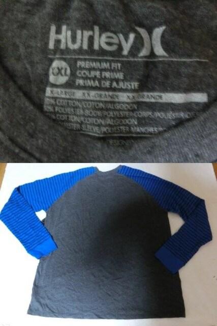 USA購入【Hurley】Premium Fit 両腕サーマル素材 ロングT US XXL < ブランド  USA購入【Hurley】Premium Fit 両腕サーマル素材 ロングT US XXL < ブランドの