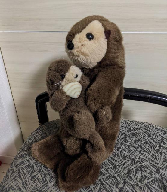 昭和レトロ/たけのこ/ラッコ親子/ラッコ/ぬいぐるみ/ジョイフルメイツ < おもちゃ  昭和レトロ/たけのこ/ラッコ親子/ラッコ/ぬいぐるみ/ジョイフルメイツ  < おもちゃの