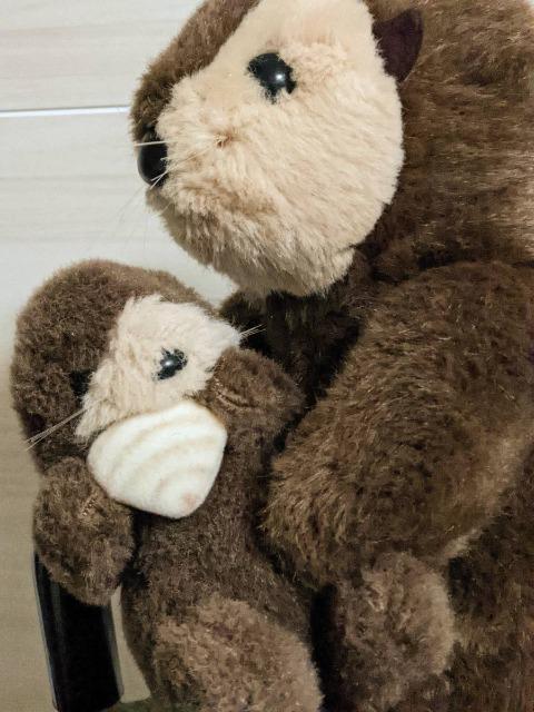 昭和レトロ/たけのこ/ラッコ親子/ラッコ/ぬいぐるみ/ジョイフルメイツ < おもちゃ  昭和レトロ/たけのこ/ラッコ親子/ラッコ/ぬいぐるみ/ジョイフルメイツ < おもちゃの