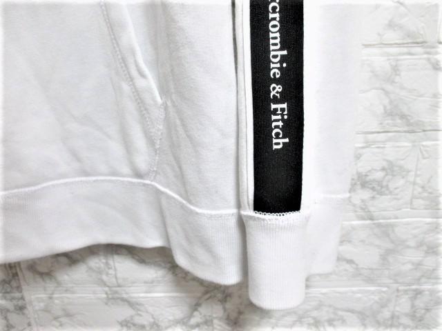☆Abercrombie&Fitch アバークロンビーアンドフィッチ テープ ロゴ プリント プルオーバー パーカー/メンズ/M < ブランド  ☆Abercrombie&Fitch アバークロンビーアンドフィッチ テープ ロゴ プリント プルオーバー パーカー/メンズ/M < ブランドの