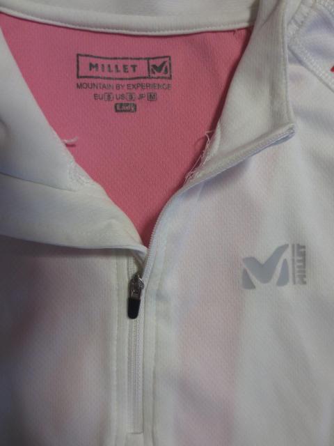 MILLET ミレー ポリエステル ジップアップ 半袖 シャツ ウエア JP M < レジャー/スポーツ MILLET ミレー ポリエステル ジップアップ 半袖 シャツ ウエア JP M < レジャー/スポーツの