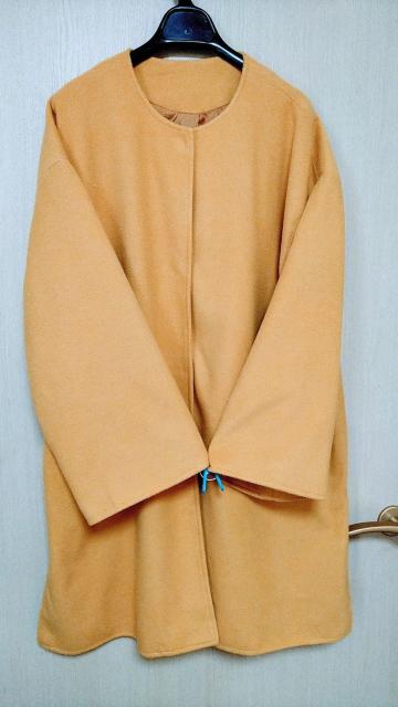 ティティベイト★ゆったりノーカラーコート★マスタード★M〜3L < 女性ファッション  ティティベイト★ゆったりノーカラーコート★マスタード★M〜3L  < 女性ファッションの