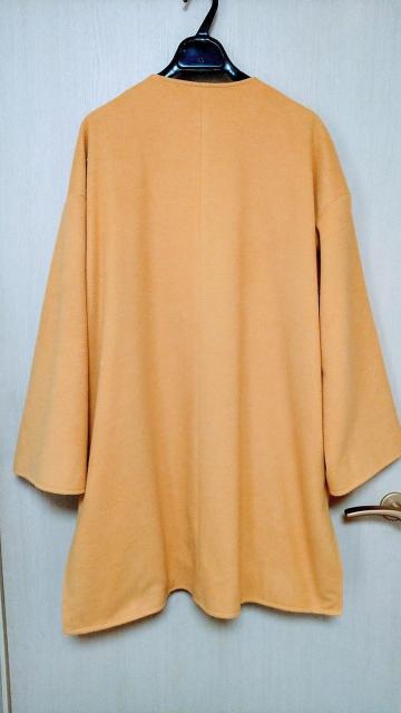 ティティベイト★ゆったりノーカラーコート★マスタード★M〜3L < 女性ファッション  ティティベイト★ゆったりノーカラーコート★マスタード★M〜3L < 女性ファッションの
