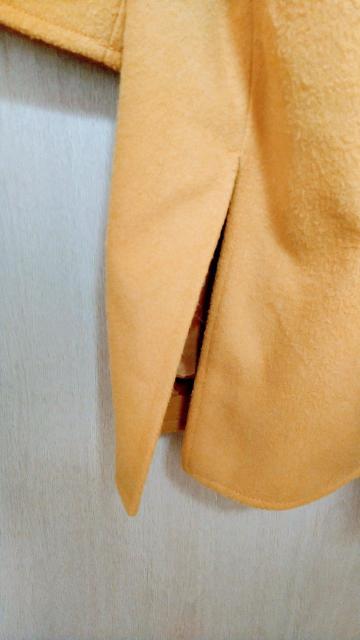 ティティベイト★ゆったりノーカラーコート★マスタード★M〜3L < 女性ファッション  ティティベイト★ゆったりノーカラーコート★マスタード★M〜3L < 女性ファッションの