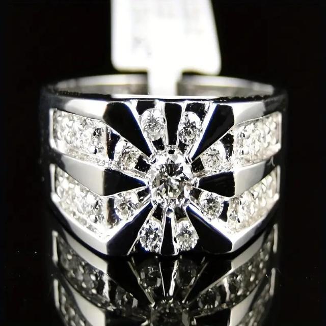 爆ヤス価格590円★高級感のある煌めくスターライト、銅製メンズリング、結婚指輪 USAサイズ11号(日本サイズ24) < 男性アクセサリー/時計  爆ヤス価格590円★高級感のある煌めくスターライト、銅製メンズリング、結婚指輪 USAサイズ11号(日本サイズ24)  < 男性アクセサリー/時計の