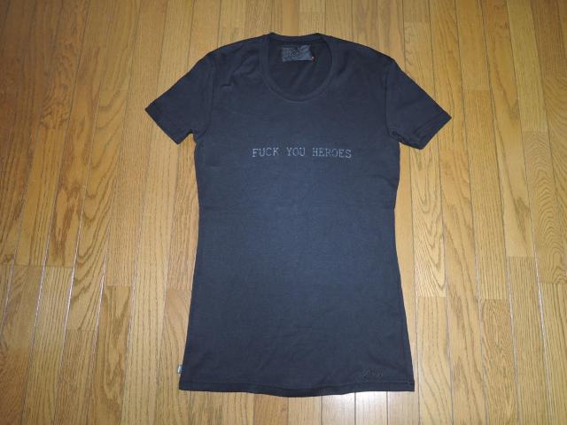 ROEN ロエン Tシャツ 46 黒 メッセージ ストレッチ TEE カットソー < ブランド ROEN ロエン Tシャツ 46 黒 メッセージ ストレッチ TEE カットソー < ブランドの