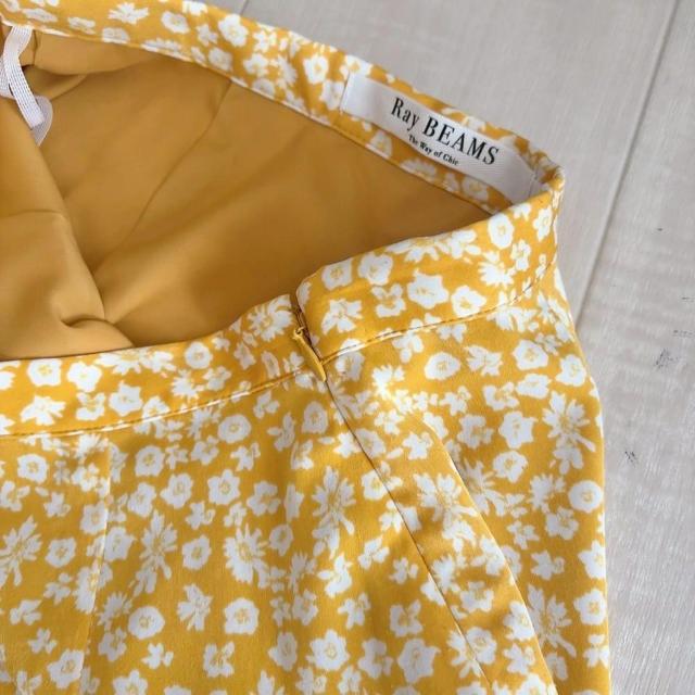 ◆Ray BEAMS/レイビームス◆フラワープリントロングスカート★イエロー0サイズ*夏秋コーデ♪美品 < ブランド  ◆Ray BEAMS/レイビームス◆フラワープリントロングスカート★イエロー0サイズ*夏秋コーデ♪美品 < ブランドの