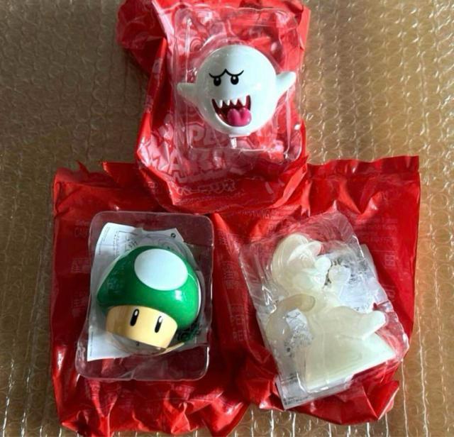 スーパーマリオ ハッピーセット 3種セット 1UPキノコ 無敵マリオ べろべろテレサ マクドナルド < ホビー  スーパーマリオ ハッピーセット 3種セット 1UPキノコ 無敵マリオ べろべろテレサ マクドナルド  < ホビーの