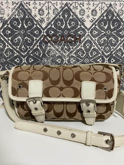 【中古品】COACH コーチ キャンバス×レザー ショルダーバッグ 斜め掛け < ブランド  【中古品】COACH コーチ キャンバス×レザー ショルダーバッグ 斜め掛け  < ブランドの
