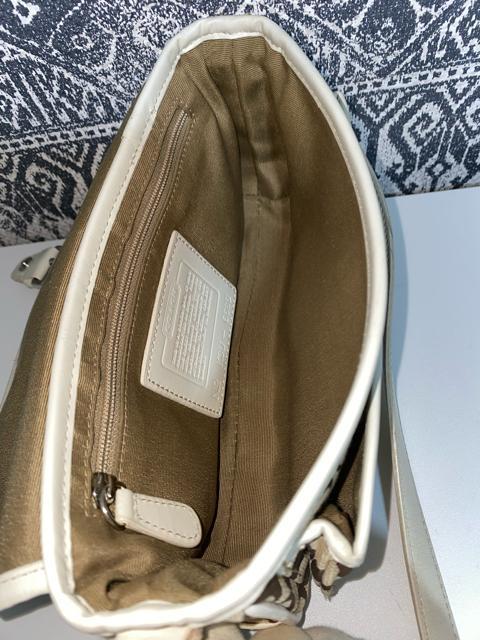 【中古品】COACH コーチ キャンバス×レザー ショルダーバッグ 斜め掛け < ブランド  【中古品】COACH コーチ キャンバス×レザー ショルダーバッグ 斜め掛け < ブランドの