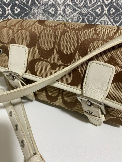 【中古品】COACH コーチ キャンバス×レザー ショルダーバッグ 斜め掛け < ブランド  【中古品】COACH コーチ キャンバス×レザー ショルダーバッグ 斜め掛け < ブランドの