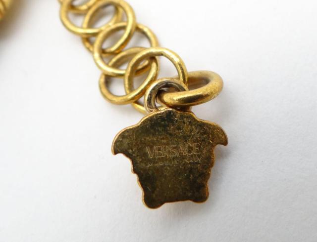VERSACE ヴェルサーチ メデューサ レザー ブレスレット ゴールド×ブラック<USED>【送料無料】 < ブランド VERSACE ヴェルサーチ メデューサ レザー ブレスレット ゴールド×ブラック<USED>【送料無料】 < ブランドの