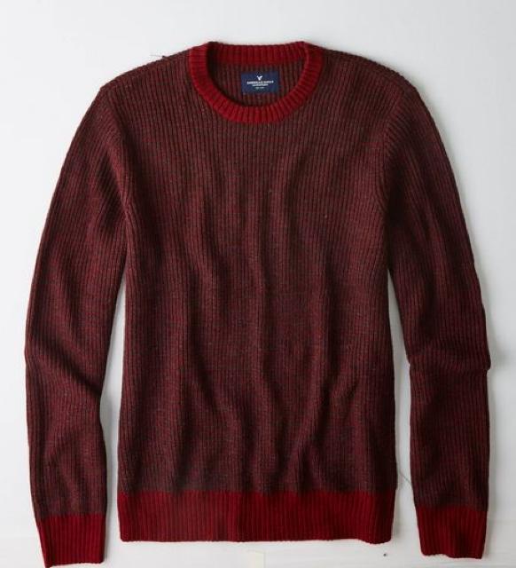 【American Eagle】Vintage AEOテクスチャークルーネックセーター XL/バーガンディ < ブランド 【American Eagle】Vintage AEOテクスチャークルーネックセーター XL/バーガンディ < ブランドの