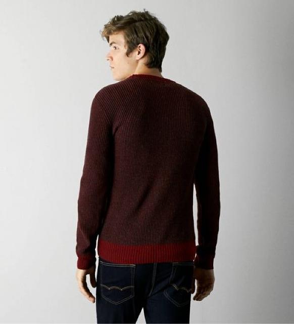 【American Eagle】Vintage AEOテクスチャークルーネックセーター XL/バーガンディ < ブランド 【American Eagle】Vintage AEOテクスチャークルーネックセーター XL/バーガンディ < ブランドの