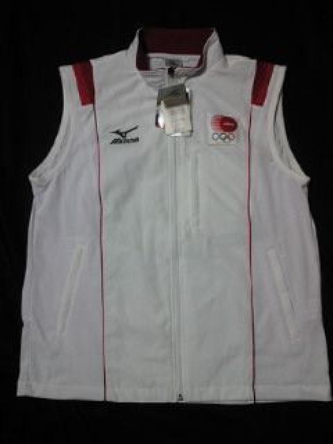 mizuno ミズノ オリンピック 日本代表 ベスト ジャンパー ホワイト Lサイズ < 男性ファッション  mizuno ミズノ オリンピック 日本代表 ベスト ジャンパー ホワイト Lサイズ < 男性ファッションの