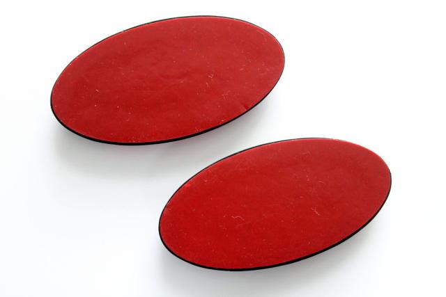 汎用ブラック枠付き リフレクター 小 レッド 赤 黒 < 自動車/バイク 汎用ブラック枠付き リフレクター 小 レッド 赤 黒 < 自動車/バイク