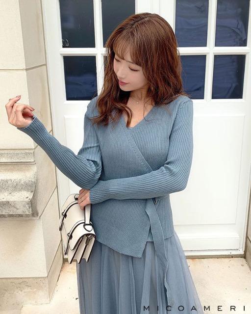 MICOAMERI☆チュールスカートセットアップ☆ブルー☆超美品 < ブランド MICOAMERI☆チュールスカートセットアップ☆ブルー☆超美品 < ブランドの