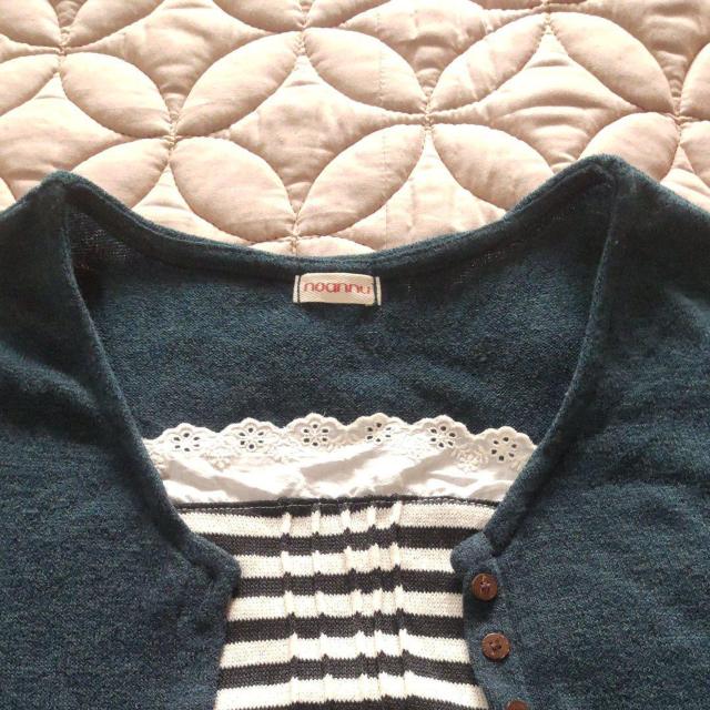 値下げ★新品★ノアンヌ★重ね着風カットソー★4L★noannu★グリーン★大きいサイズ < 女性ファッション  値下げ★新品★ノアンヌ★重ね着風カットソー★4L★noannu★グリーン★大きいサイズ < 女性ファッションの