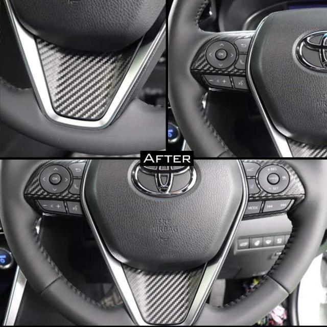 80系ハリアー内装パーツ ステアリングホイールパネル カーボン調3点セッ ハリアーカスタムパーツ ハリアーハンドルスイッチ部パネル < 自動車/バイク 80系ハリアー内装パーツ ステアリングホイールパネル カーボン調3点セッ ハリアーカスタムパーツ ハリアーハンドルスイッチ部パネル < 自動車/バイク