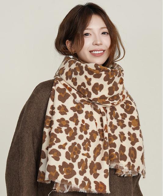 送料無料 新品 ストール レオパード柄 マフラー 春秋冬 < 女性ファッション  送料無料 新品 ストール レオパード柄 マフラー 春秋冬 < 女性ファッションの