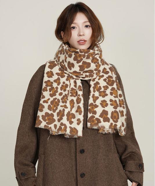 送料無料 新品 ストール レオパード柄 マフラー 春秋冬 < 女性ファッション  送料無料 新品 ストール レオパード柄 マフラー 春秋冬 < 女性ファッションの