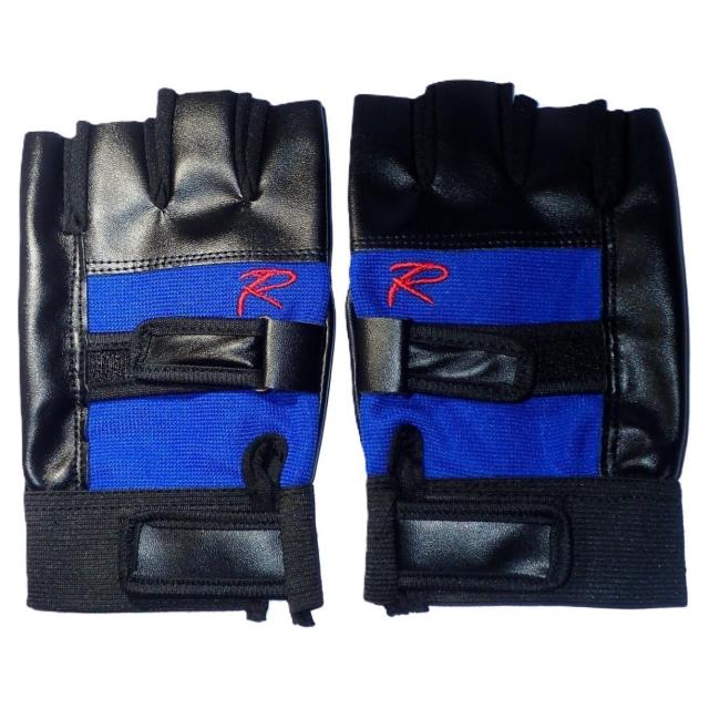 ツーリングに ライダース フィンガーレス レザーグローブ 半指 手袋 青色 R < 男性ファッション  ツーリングに ライダース フィンガーレス レザーグローブ 半指 手袋 青色 R < 男性ファッションの